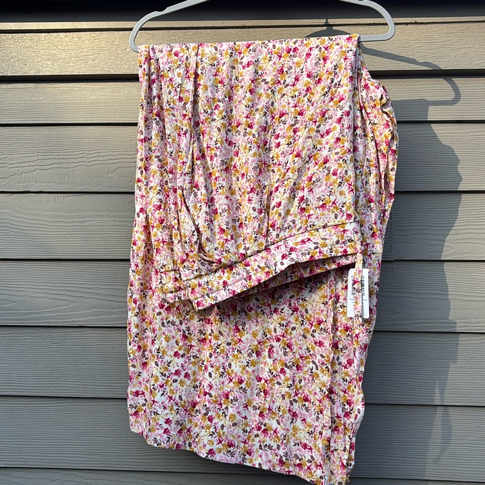 Pull-On Wide Leg Washable Gauze High Rise Pant